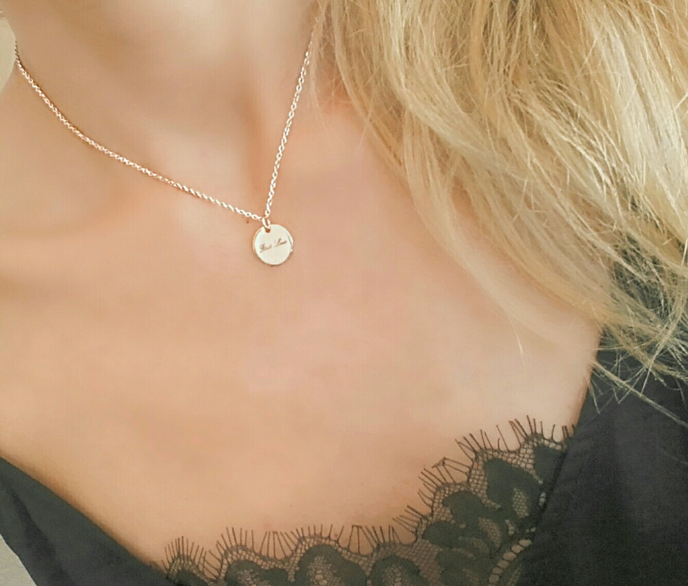 Collier medaille tendance 2018 or rose